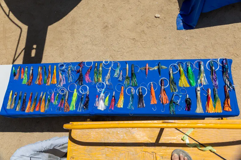 Lure spread, wide